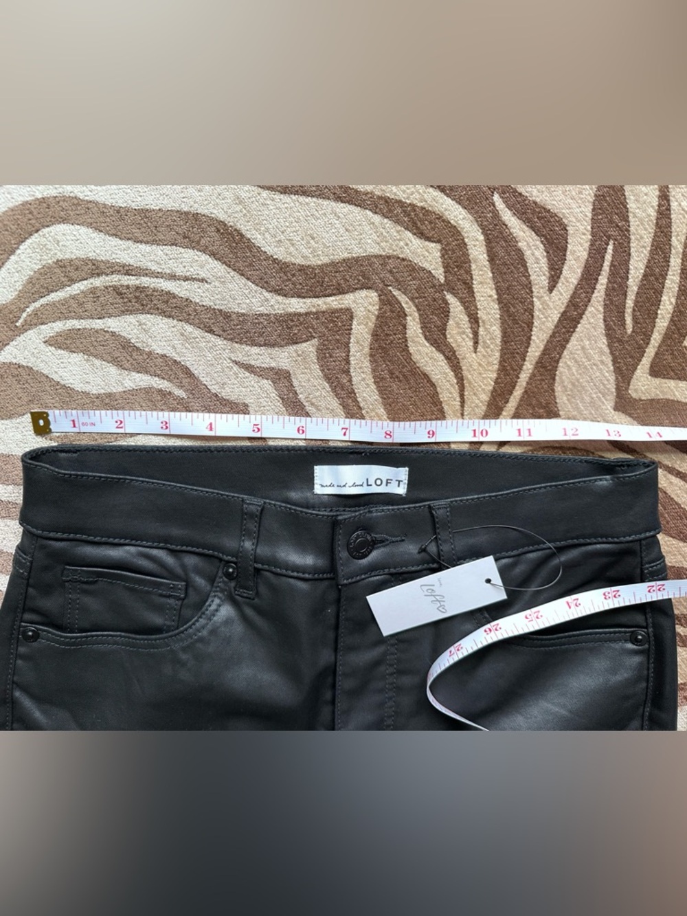 LOFT Black Skinny Jeans for Women 28/6 petite NWT - Picture 6 of 8